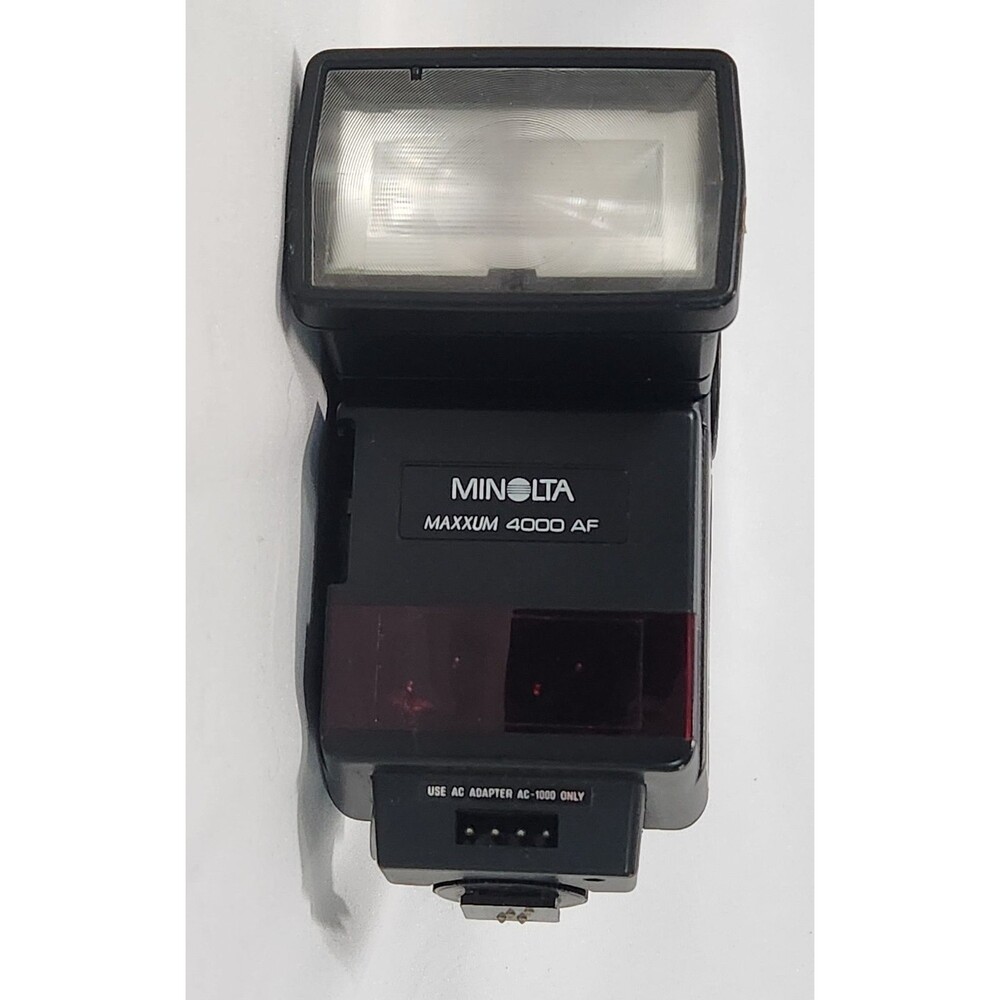 Vtg Minolta Maxxum 4000 AF Camera Flash Shoe Mount UNTESTED Missing Cover
